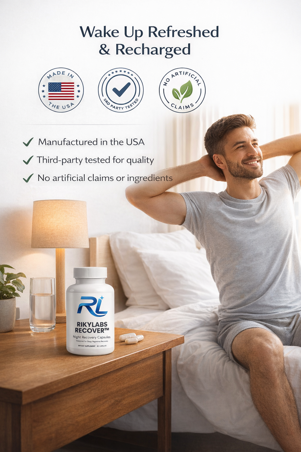 Rikylabs Recover™ – Night Recovery Capsules